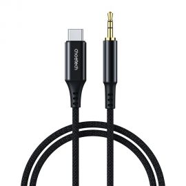 Juodas Audio kabelis Choetech AUX006 USB-C to 3.5mm