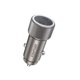 Juodas automobilinis įkroviklis Awei C-858 33W 2xUSB-C