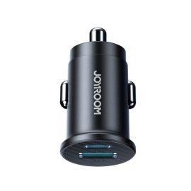 Juodas automobilinis įkroviklis Joyroom JR-CCN16 USB-A / USB-C 15W