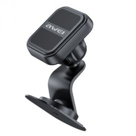 Juodas automobilinis telefono laikiklis Awei X53 Magnetic (dashboard)