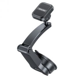 Juodas automobilinis telefono laikiklis Awei X54 Magnetic (dashboard / windshield)