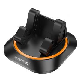 Juodas automobilinis telefono laikiklis Borofone BH116 (dashboard)