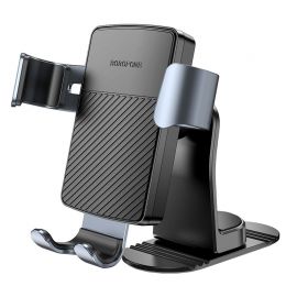 Juodas automobilinis telefono laikiklis Borofone BH119 (dashboard)