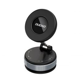 Juodas automobilinis telefono laikiklis Dudao F24PRO MagSafe (dashboard / windshield)
