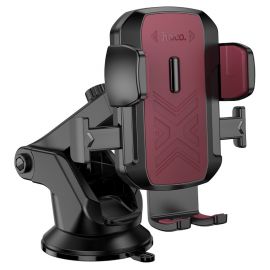 Juodas automobilinis telefono laikiklis Hoco H65 (dashboard)