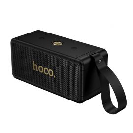 Juodas bluetooth nešiojamas garsiakalbis Hoco HT1 Max