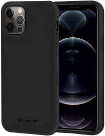Juodas dėklas Apple iPhone 12 Pro Max "Mercury Soft"