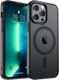 Juodas dėklas Apple iPhone 13 Pro Max "Matte MagSafe"