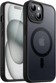 Juodas dėklas Apple iPhone 15 "Matte MagSafe"