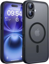 Juodas dėklas Apple iPhone 16 "Matte MagSafe"