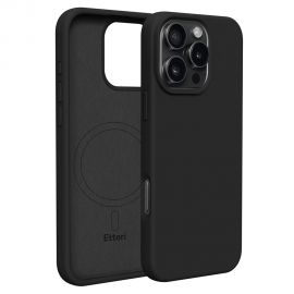Juodas dėklas Apple iPhone 16 Pro Max "Mag Silicone "