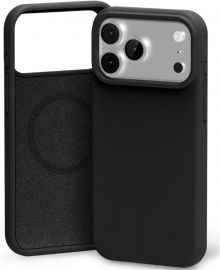 Juodas dėklas Apple Iphone 17 Pro Max "Mercury Pure Magsafe Silicon"