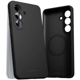 Juodas dėklas Samsung A376 A37 5G "Mercury Pure Magsafe Silicon"