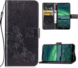 Juodas dėklas Samsung Galaxy A165 A16 4G / A166 A16 5G "Flower Book"