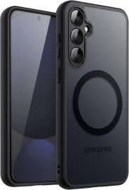 Juodas dėklas Samsung S721 S24 FE "Matte MagSafe"