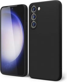 Juodas dėklas Samsung S911 S23 5G "Liquid Silicone" 1.5mm