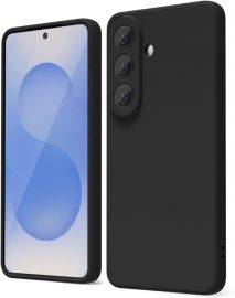 Juodas dėklas Samsung S942 S26 "Liquid Silicone" 1.5mm