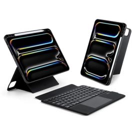 Juodas dėklas su klaviatūra Dux Ducis DK skirtas Apple iPad Pro 11 2024