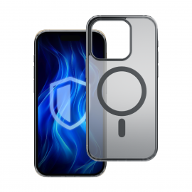 Juodas dėklas telefonui Apple iPhone 16 Pro Max "3mk Frosty MagCase"