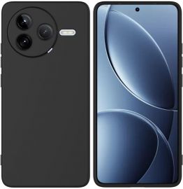 Juodas dėklas Xiaomi Poco F7 Pro "Liquid Silicone" 1.5mm