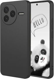 Juodas dėklas Xiaomi Poco F7 Ultra "Liquid Silicone" 1.5mm