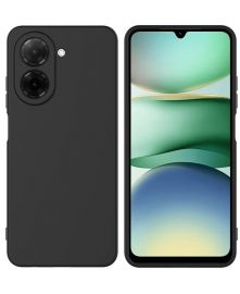 Juodas dėklas Xiaomi Redmi A5 / Poco C71 "Liquid Silicone" 1.5mm