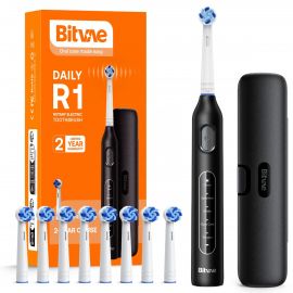 Juodas elektrinis dantų šepetėlis Bitvae R1