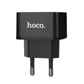 Juodas įkroviklis buitinis Hoco C70A Quick Charge 3.0 (3.0A)