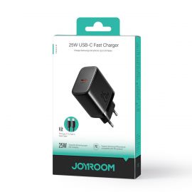 Juodas įkroviklis Joyroom JR-TCF11 USB-C 25W + USB-C cable 1.0m