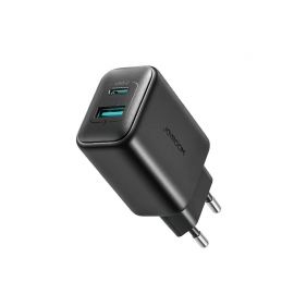 Juodas įkroviklis Joyroom JR-TCF13 USB-C / USB-A 25W