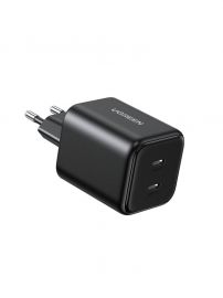 Juodas įkroviklis Ugreen X526 GaN 45W 2xUSB-C (65058)