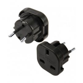 Juodas įkrovimo adapteris UK-EUR