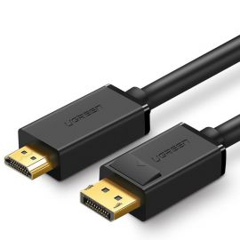 Juodas kabelis Ugreen DP101 DisplayPort to HDMI 1.5m
