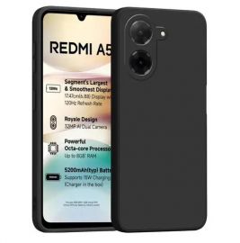 Juodas matinis dėklas Xiaomi Redmi A5 / Poco C71 "Matt TPU (171,7x77,8x8,26)"