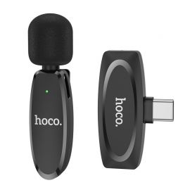 Juodas mikrofonas Hoco L15 Type-C