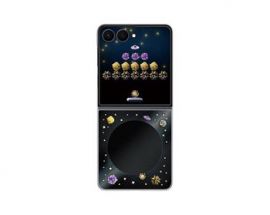 Juodas originalus dėklas EF-FF776CBE FlipSuit telefonui Samsung Galaxy Z Flip 8