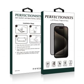 Juodas privatumo apsauginis stiklas Apple iPhone 16 Plus "2.5D Privacy Perfectionists"