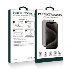 Juodas privatumo apsauginis stiklas Samsung A566 A56 5G "2.5D Privacy Perfectionists"
