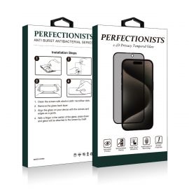 Juodas privatumo apsauginis stiklas Samsung S731 S25 FE "2.5D Privacy Perfectionists"
