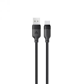 Juodas USB kabelis Acefast C16-04 USB-A to USB-C 1.2m