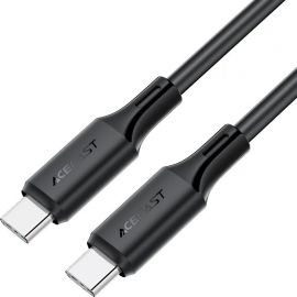 Juodas USB kabelis Acefast C17-03 USB-C to USB-C 1.2m