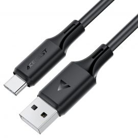 Juodas USB kabelis Acefast C17-04 USB-A to USB-C 1.2m