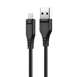 Juodas USB kabelis Acefast C3-09 USB-A to MicroUSB 1.2m