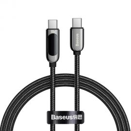 Juodas USB kabelis Baseus Display 100W Type-C 1.0m CATSK-B01