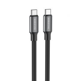 Juodas USB kabelis Borofone BX82 60W Type-C to Type-C 1.0m