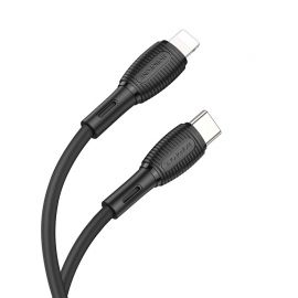 Juodas USB kabelis Borofone BX86 Advantage PD Type-C į Lightning 1.0m