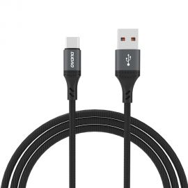 Juodas USB kabelis Dudao L3ST USB-A to USB-C 5A 3.0m