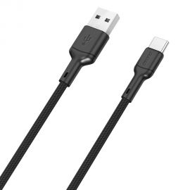 Juodas USB kabelis Dudao L9T USB-A to USB-C 5A 1.0m