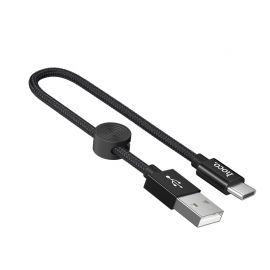 Juodas USB kabelis Hoco X35 Type-C 0.25m