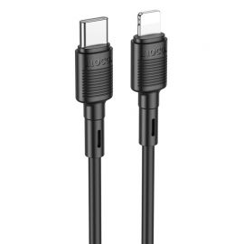 Juodas USB kabelis Hoco X83 PD20W Type-C to Lightning 1.0m